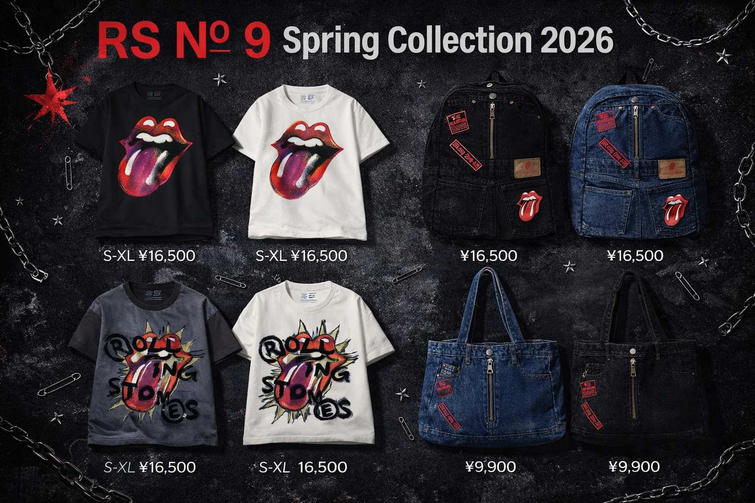 RS No.9 HARAJUKU] RS No.9 2026 SPRING / SUMMER T-SHIRT & STICKY